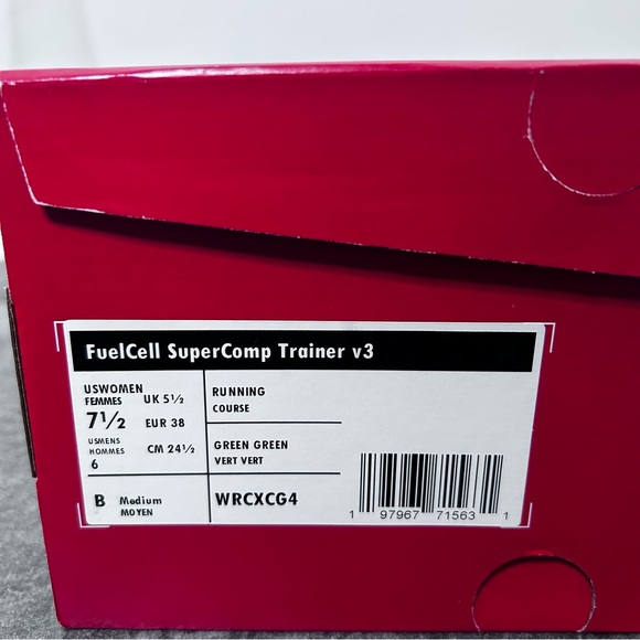 NIB New Balance Mint Green FuelCell SuperComp Trainer V3 Running Shoes Size 7.5B - Picture 10 of 12
